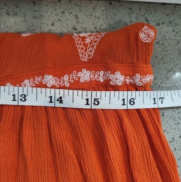 Free People Orange Sleeveless Top - Picture 2 of 8